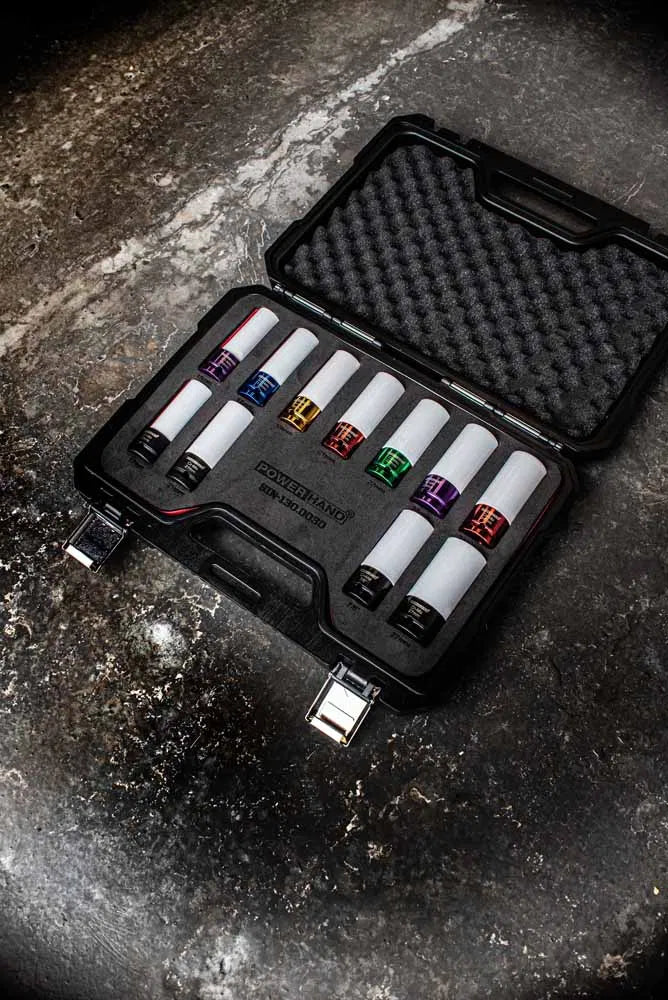 POWERHAND 11Pc 1/2" Master Alloy Wheel Socket Set