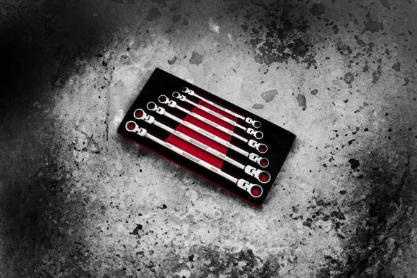 POWERHAND 6Pc XL Flex Head Ratcheting Spanner Set