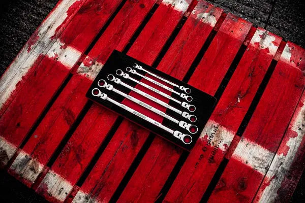 POWERHAND 6Pc XL Flex Head Ratcheting Spanner Set