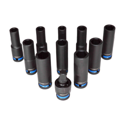POWERHAND 1/2" Deep Impact Socket Set (10mm - 19mm)
