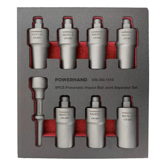 POWERHAND 8Pc Pneumatic Impact Ball Joint Separator Set