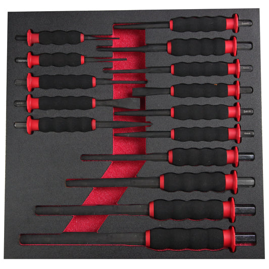 POWERHAND Ergonomic Soft Grip Punch Set