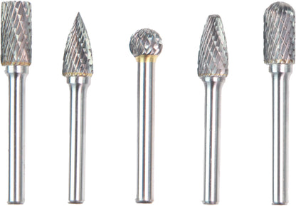 POWERHAND Tungsten Carbide Burr Set - 6mm Shank