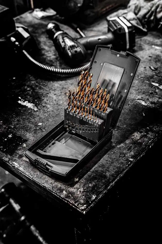 POWERHAND 19Pc HSS-G Co5 (Cobalt 5%) Drill Set (1mm - 10mm)