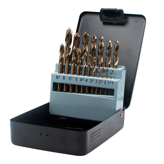 POWERHAND 19Pc Stubby Drill Bit Set (1mm - 10mm)