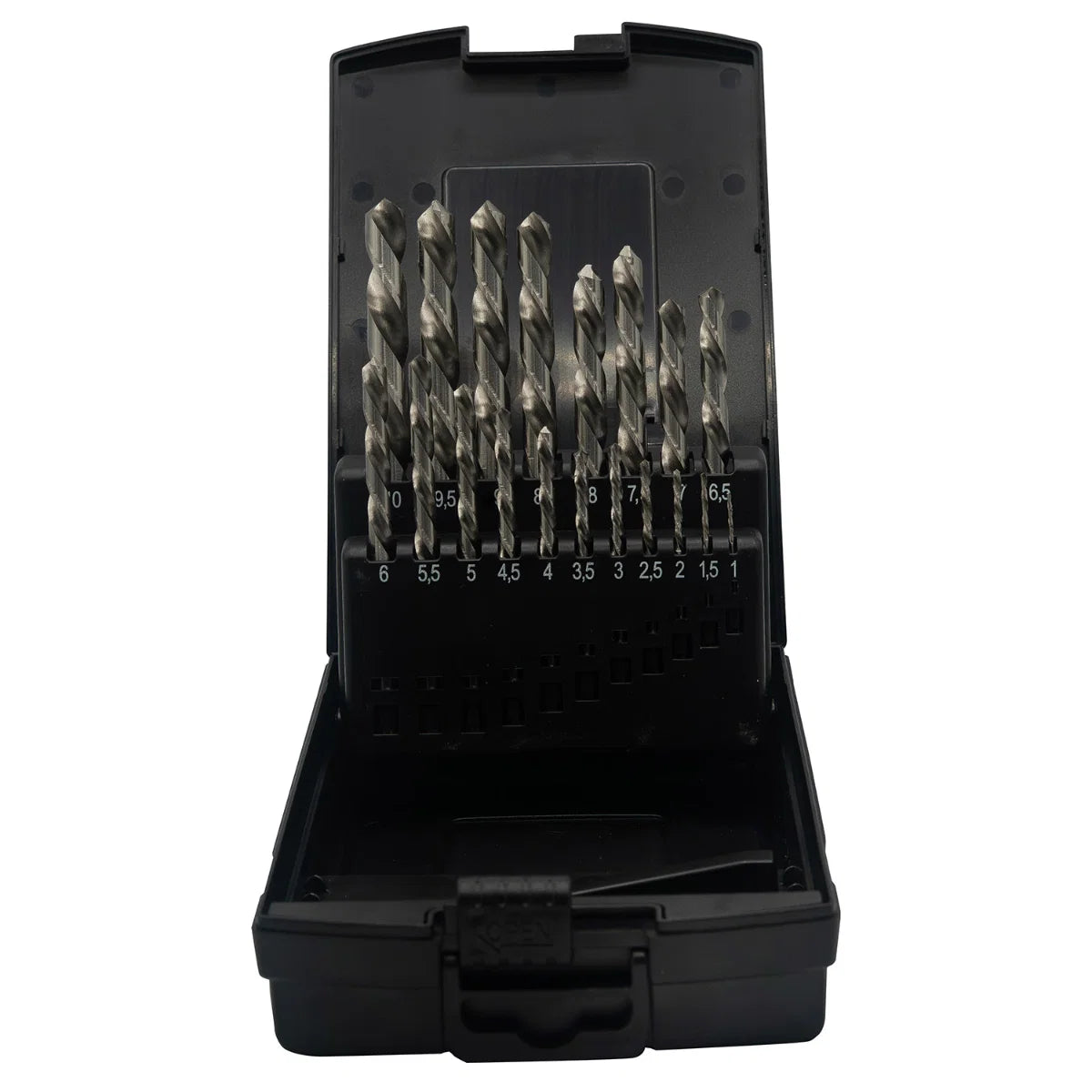 POWERHAND 19Pc Left Handed HSS-G CO5 (Cobalt 5%) Drill Bit Set (1mm - 10mm)