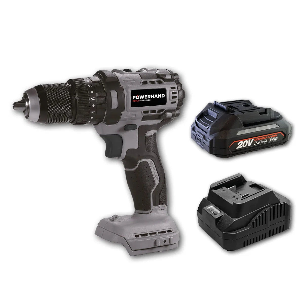 POWERHAND 20V Cordless Impact Drill 65Nm - KIT