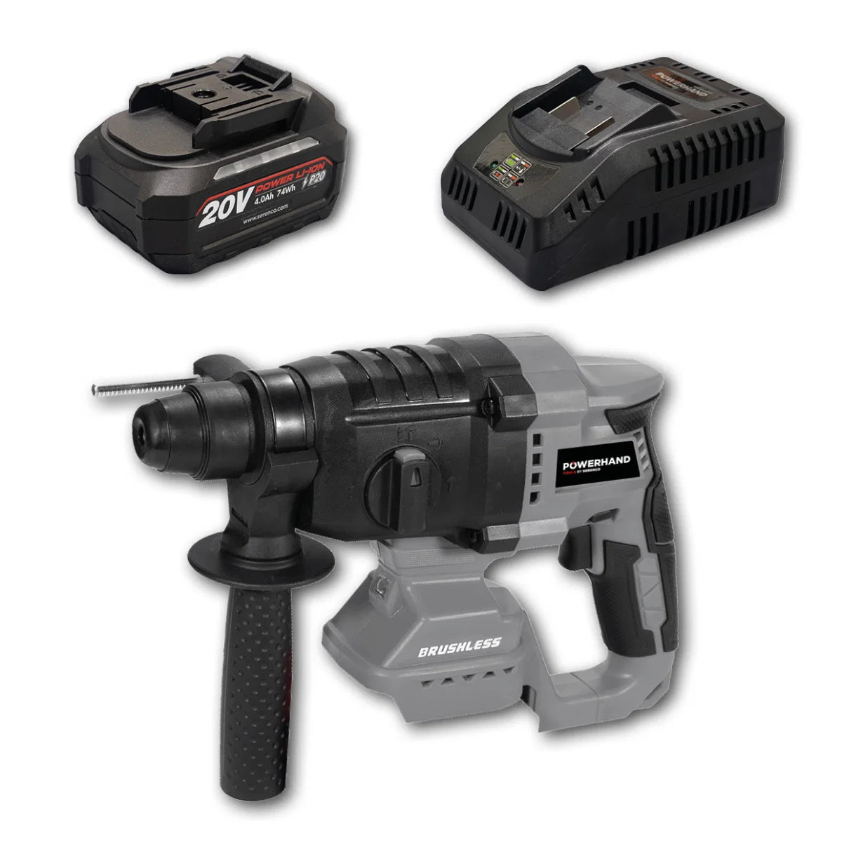 POWERHAND 20V Rotary SDS Cordless Hammer Drill - KIT