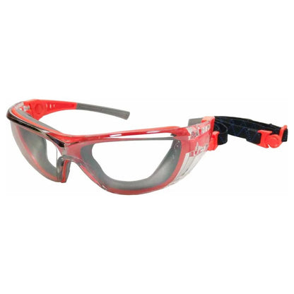 POWERHAND Orange Anti Fog Clear Lens Safety Glasses