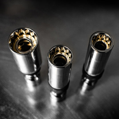 BOXO 6Pc 3/8" Dr 12Pt Thin Wall & Magnetic Swivel Spark Plug Set
