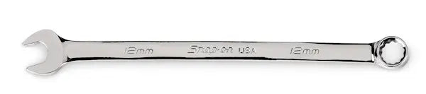Snap-on 12 mm 12-Point Metric Flank Drive® Plus Long Combination Wrench