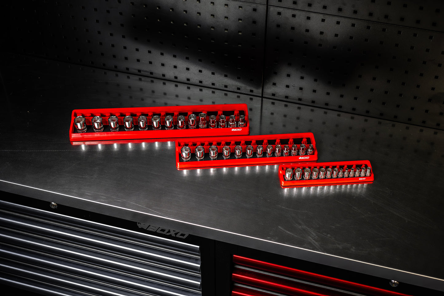 BOXO Twist-Lock Socket Trays - 1/4", 3/8" & 1/2" Sizes Available