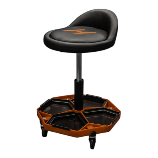HURRICANE Adjustable Creeper Seat with Magnetic Tool Tray