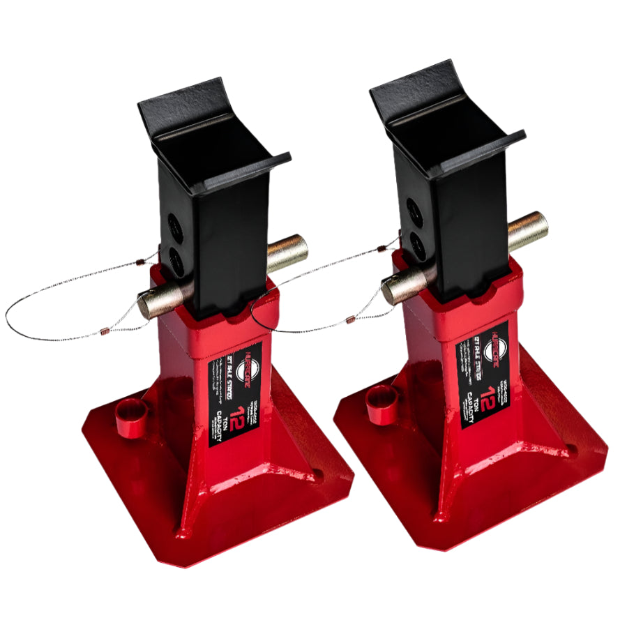 HURRICANE 12T 'V' Type Axle Stands - Pair