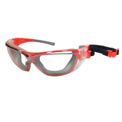 POWERHAND Orange Anti Fog Clear Lens Safety Glasses