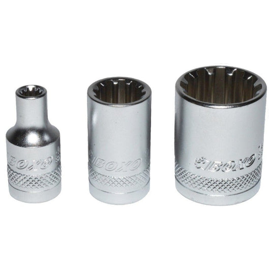 BOXO 1/4" MULTIfix Socket - Sizes 4mm to 14mm