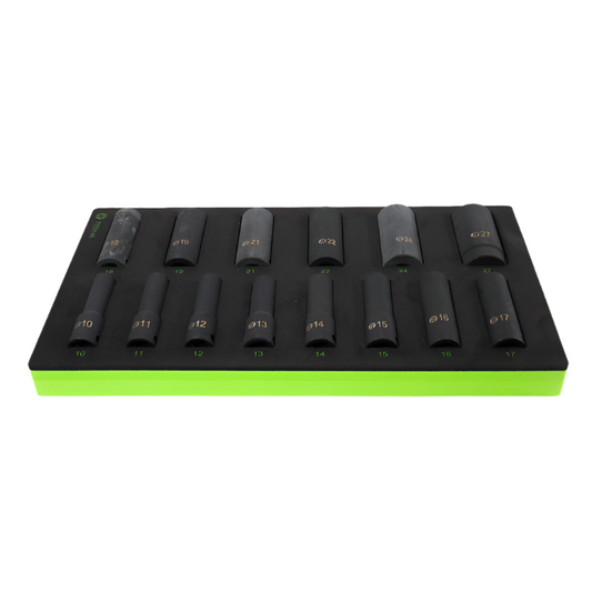 ToolTruck 14Pc 1/2Dr Deep Metric Impact Socket Set 6Pt 10-27mm