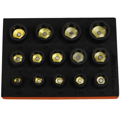 BOXO 14Pc 1/2"Dr. Impact Magnetic Socket Set