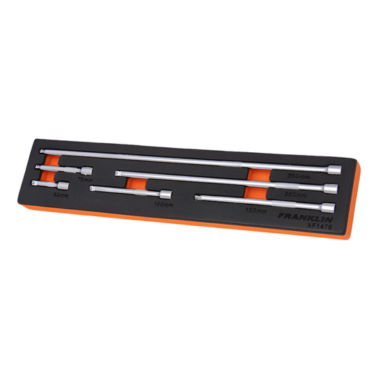 FRANKLIN XF 6Pc Two Stage Wobble and Fixed Extension Bar Set 1/4"