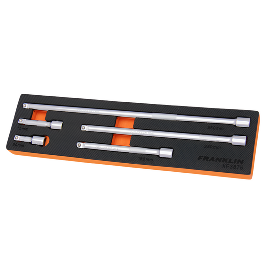 FRANKLIN XF 5Pc Two Stage Wobble and Fixed Extension Bar Set 3/8" dr