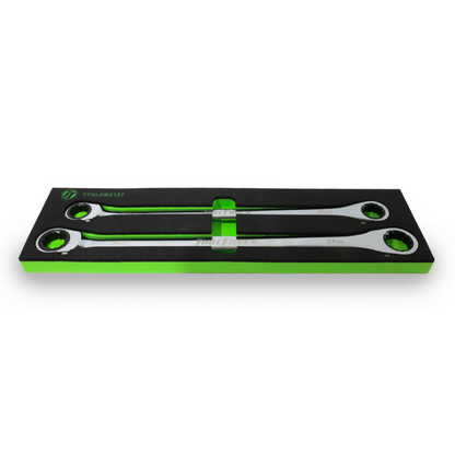 ToolTruck Double Box Ratchet Wrench XL Reversible 72T 22x21 & 24x27 in EVA Foam