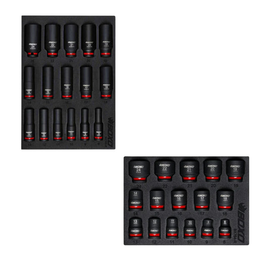 BUNDLE - BOXO 3/8" Shallow & Deep Impact Socket Sets