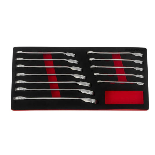 BOXO 12Pc Reversible Ratcheting Spanner Set