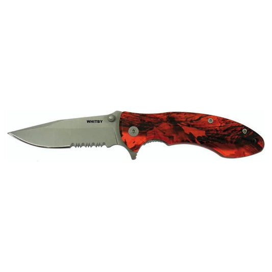 Whitby Orange Camo Lock Knife 2.75"