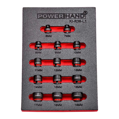 POWERHAND 3/8" Low Profile Impact Socket Set