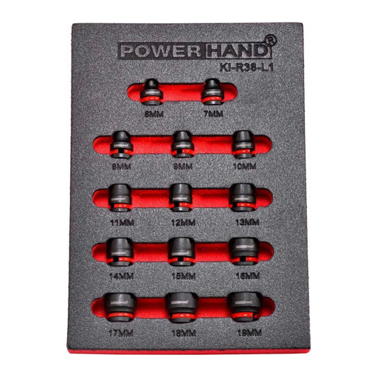 POWERHAND 3/8" Low Profile Impact Socket Set