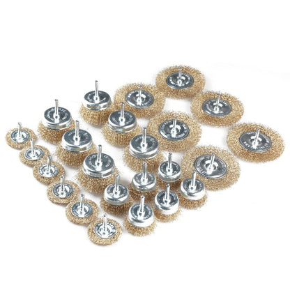 POWERHAND 24Pc Wire Wheel & Cup Brush Kit