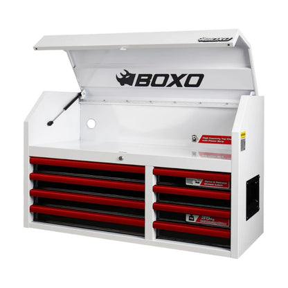 BOXO 41" White 8-Drawer Top Box (Trim colour options)