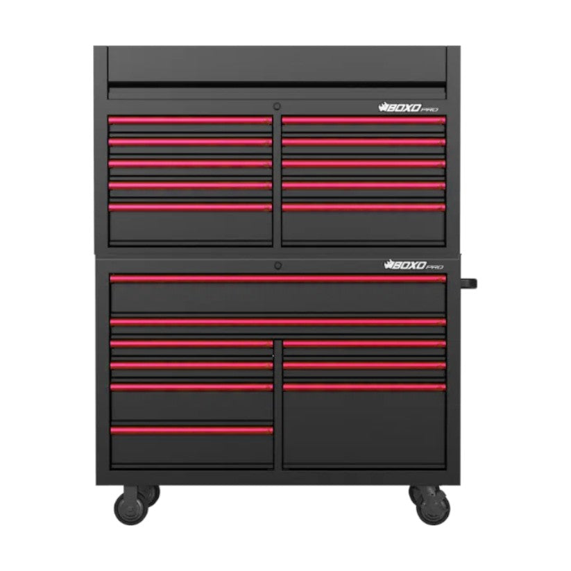 BOXO PRO 53" Matte 19 Drawer Stack (Trim colour options)