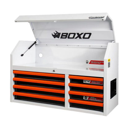 BOXO 41" White 8-Drawer Top Box (Trim colour options)