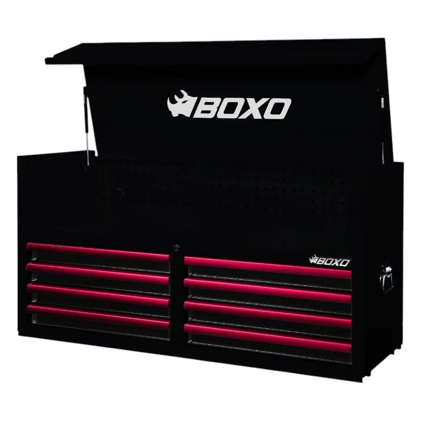 BOXO 53" Black 8-Drawer Top Box (Trim colour options)