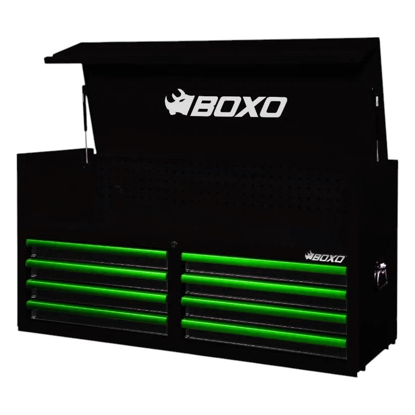 BOXO 53" Black 8-Drawer Top Box (Trim colour options)