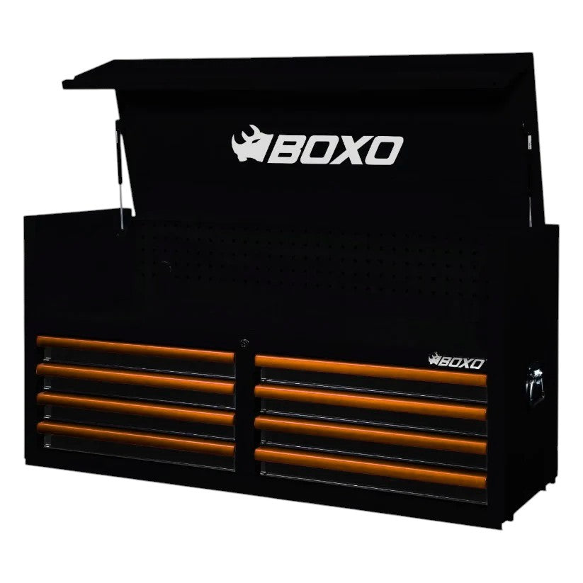 BOXO 53" Black 8-Drawer Top Box (Trim colour options)