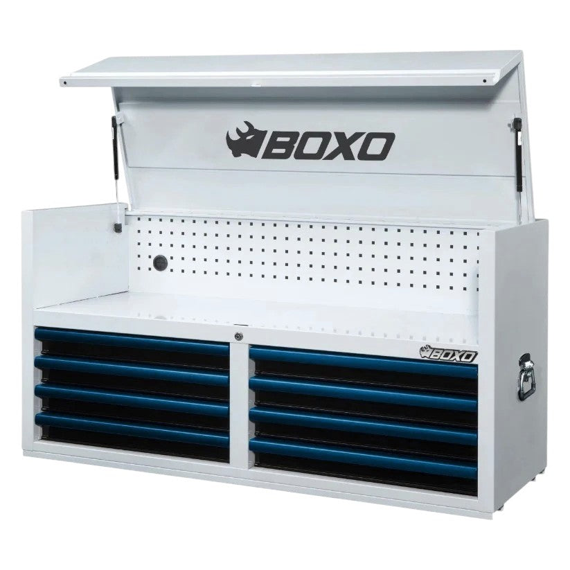 BOXO 53" White 8-Drawer Top Box (Trim colour options)
