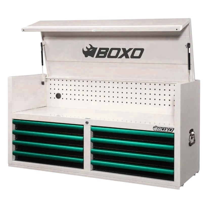 BOXO 53" White 8-Drawer Top Box (Trim colour options)
