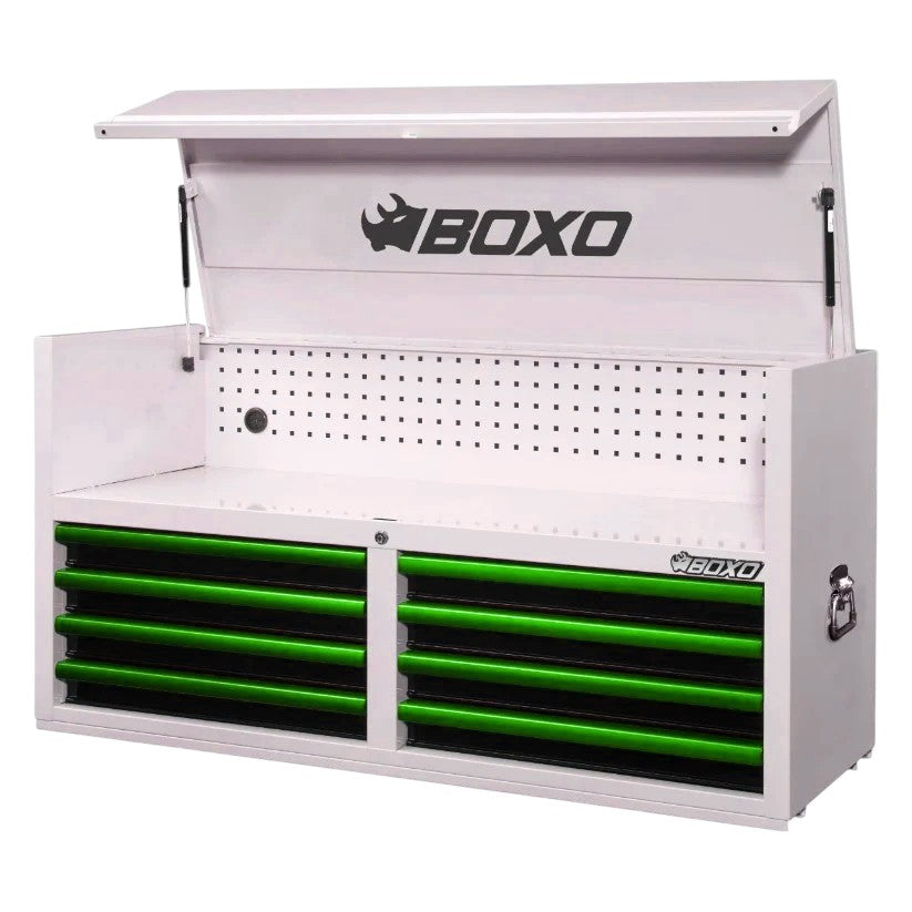 BOXO 53" White 8-Drawer Top Box (Trim colour options)
