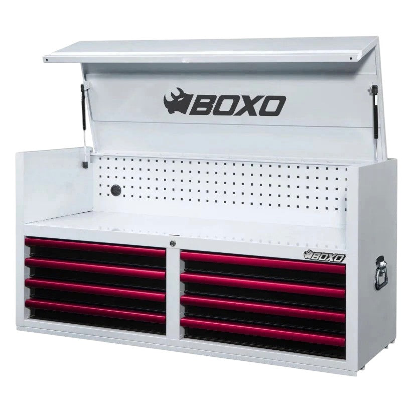 BOXO 53" White 8-Drawer Top Box (Trim colour options)