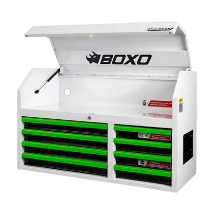 BOXO 41" White 8-Drawer Top Box (Trim colour options)