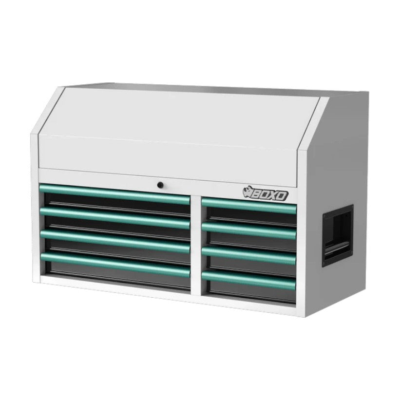 BOXO 41" White 8 Drawer Top Box with Drawer Trim Pack (Trim colour options)