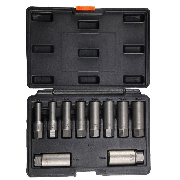 POWERHAND 10Pc Spiral Type Deep Bolt Extractor Set