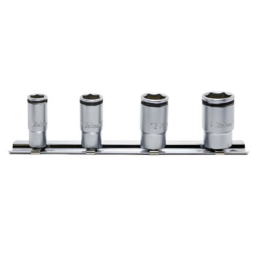 Ko-ken 1/4" Semi deep Nut Grip 4pc Socket Set