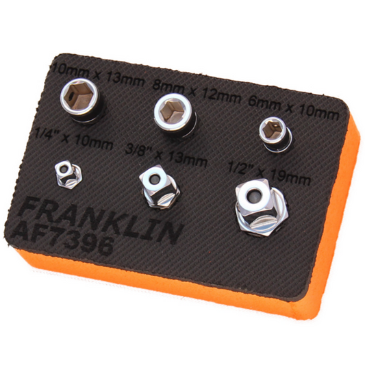 FRANKLIN 6Pc Adaptor Drive Set for Ratchet Spanner