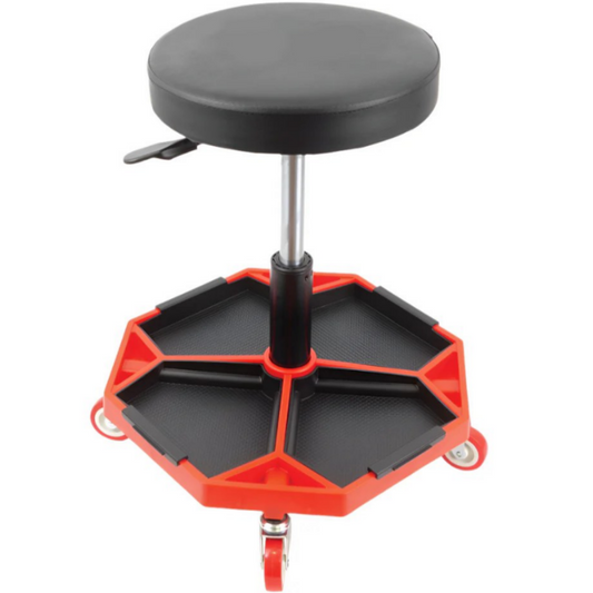 Automotive Stool; Including Tool Storage