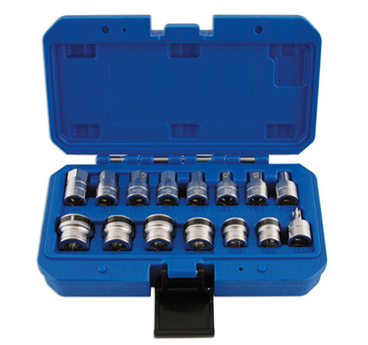 Laser 5518 Magnetic Sump Key & Socket Set 3/8"D