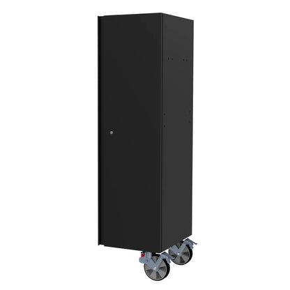 BOXO Full Height Black Side Locker with 4 Shelves & 3 Drawers