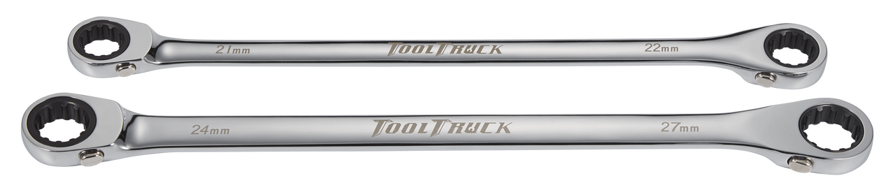 ToolTruck Double Box Ratchet Wrench XL Reversible 72T 22x21 & 24x27 in EVA Foam